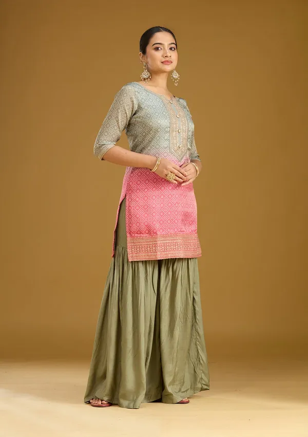 Sea_Green_Zariwork_Gold_Soft_Raw_Silk_Readymade_Salwar_Suit