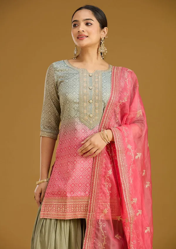 Sea_Green_Zariwork_Gold_Soft_Raw_Silk_Readymade_Salwar_Suit