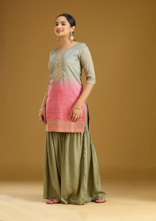 Sea_Green_Zariwork_Gold_Soft_Raw_Silk_Readymade_Salwar_Suit