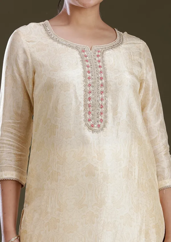 Cream_Zariwork_Gold_Brocade_Readymade_Salwar_Suit