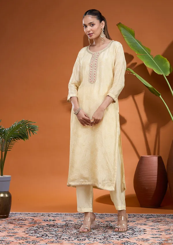 Cream_Zariwork_Gold_Brocade_Readymade_Salwar_Suit