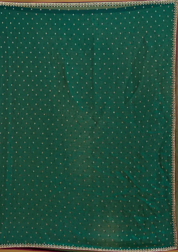 Peacock_Green_Stonework_Gold_Tissue_Saree