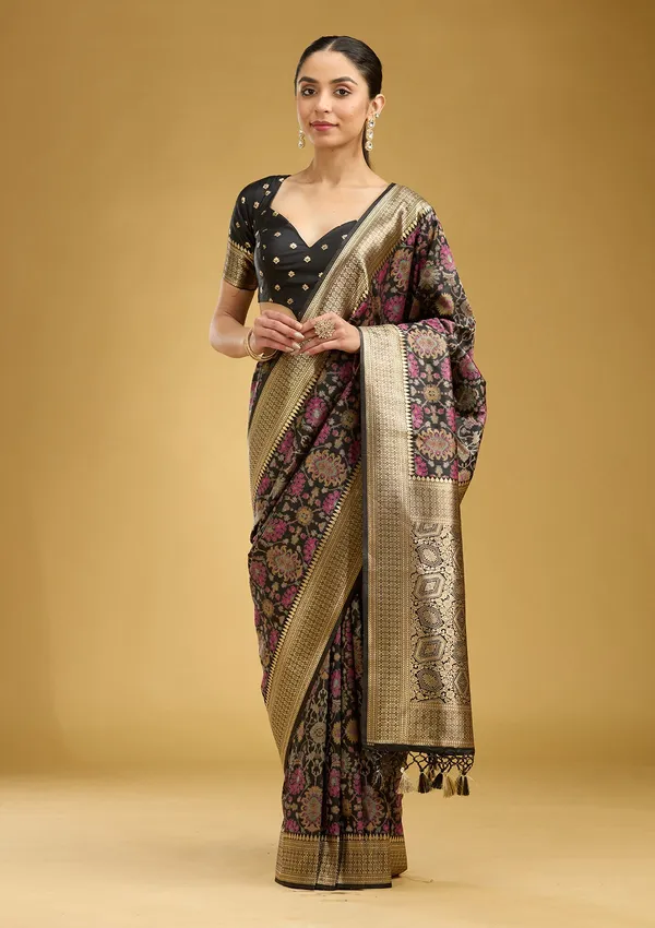 Black_Zariwork_Silver_Art_Silk_Silk_Saree