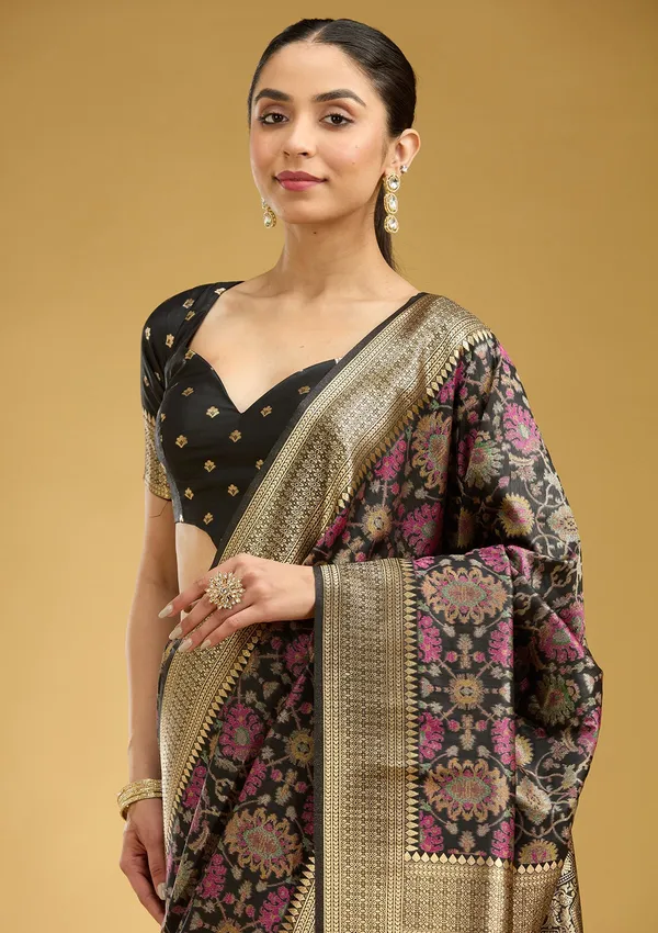 Black_Zariwork_Silver_Art_Silk_Silk_Saree