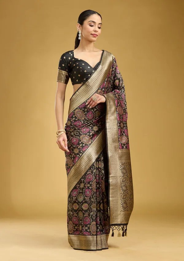Black_Zariwork_Silver_Art_Silk_Silk_Saree