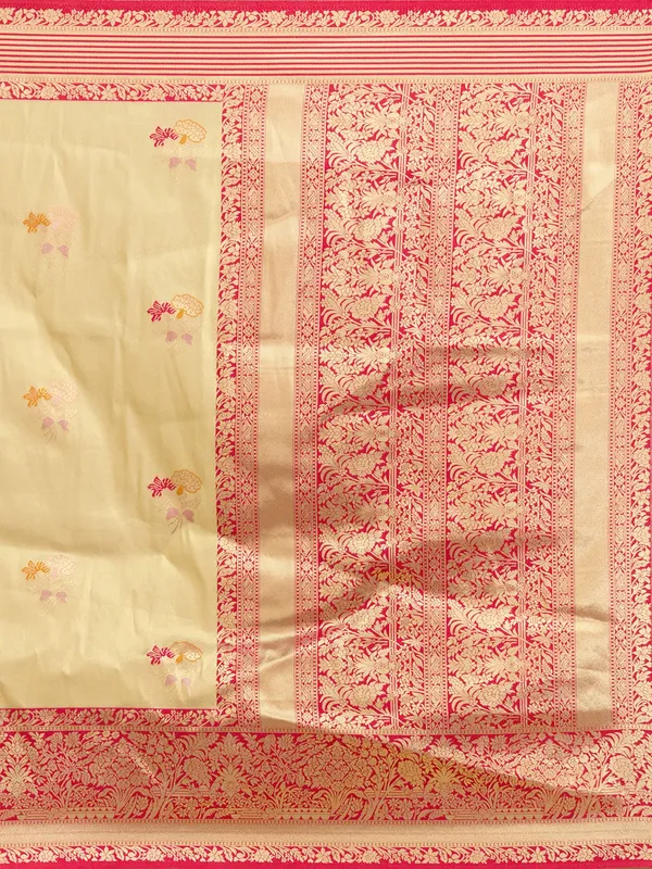 Cream_Zariwork_Art_Silk_Silk_Saree