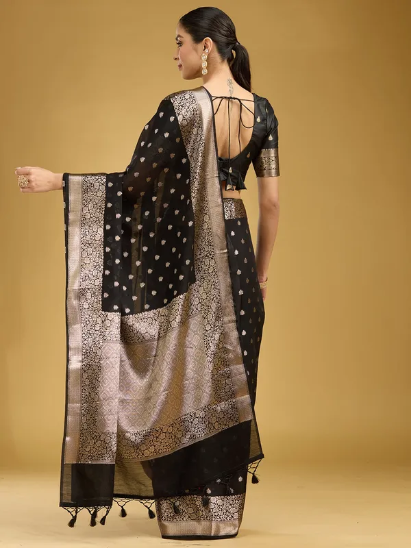 Black_Zariwork_Cotton_Silk_Saree