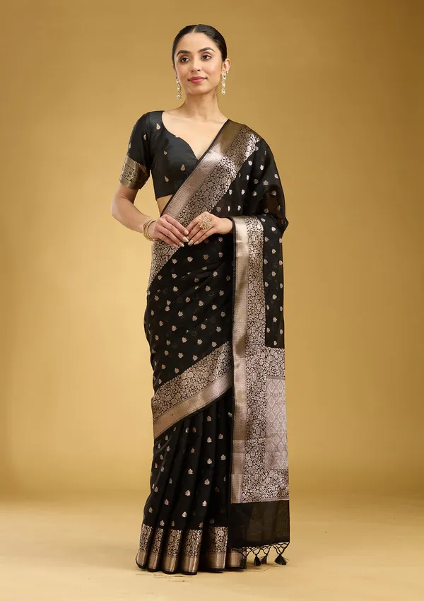 Black_Zariwork_Cotton_Silk_Saree