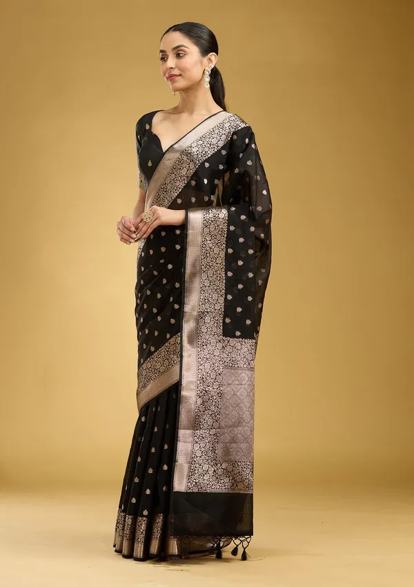 Black_Zariwork_Cotton_Silk_Saree