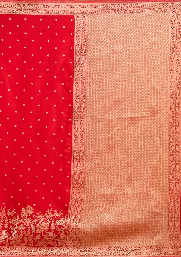 Red_Zariwork_Gold_Semi_Crepe_Silk_Saree