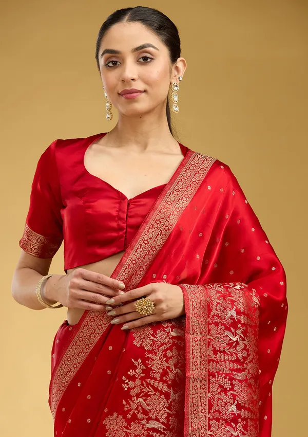 Red_Zariwork_Gold_Semi_Crepe_Silk_Saree
