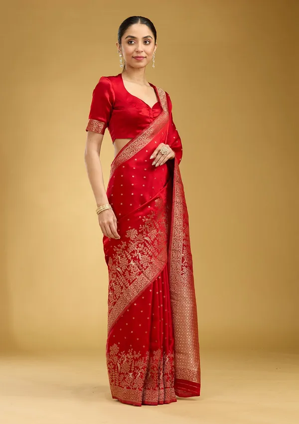 Red_Zariwork_Gold_Semi_Crepe_Silk_Saree