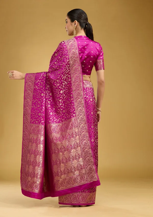 Violet_Zariwork_Gold_Art_Silk_Silk_Saree