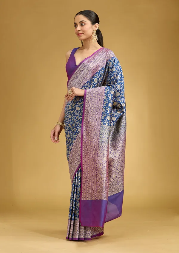 Royal_Blue_Zariwork_Gold_Art_Silk_Silk_Saree