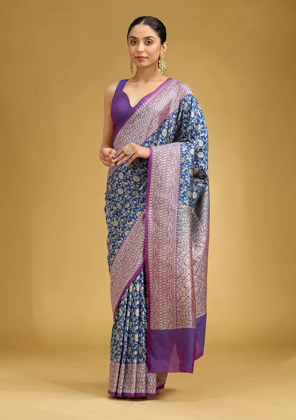 Royal_Blue_Zariwork_Gold_Art_Silk_Silk_Saree