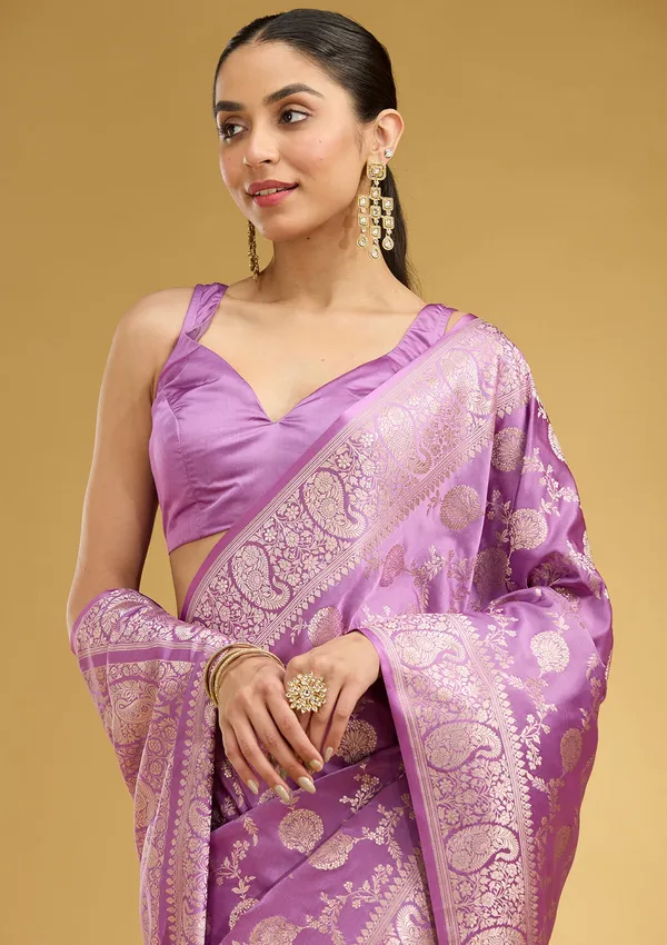 Lavender_Zariwork_Art_Silk_Silk_Saree