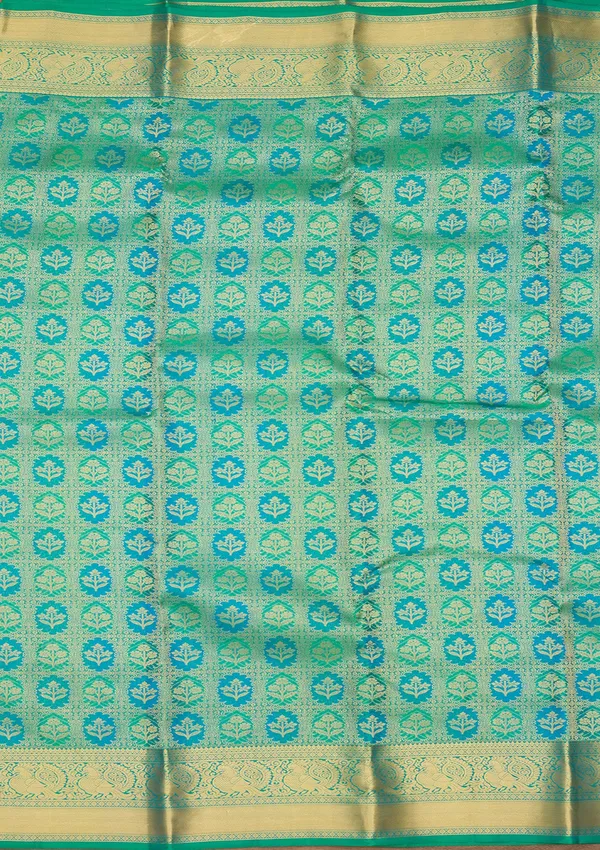 Sea_Green_Zariwork_Gold_Silk_Silk_Saree