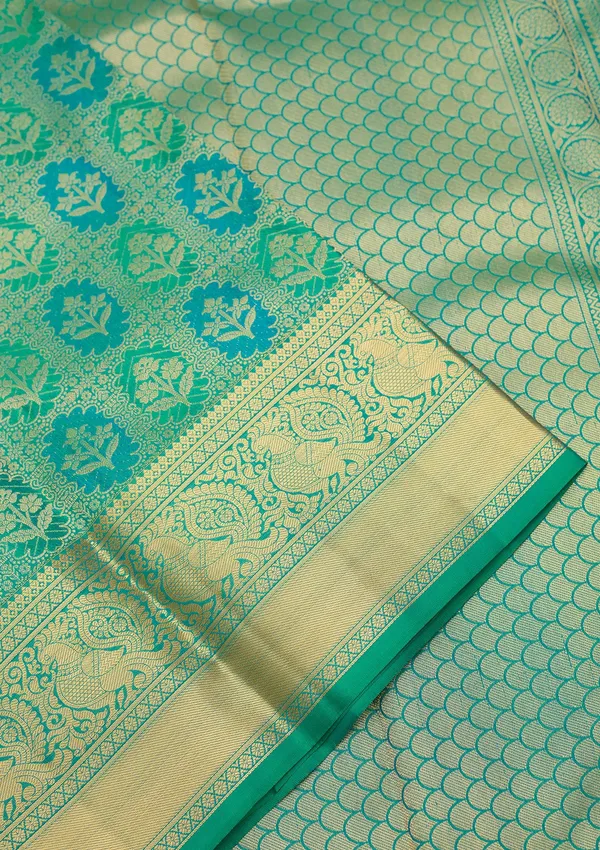 Sea_Green_Zariwork_Gold_Silk_Silk_Saree