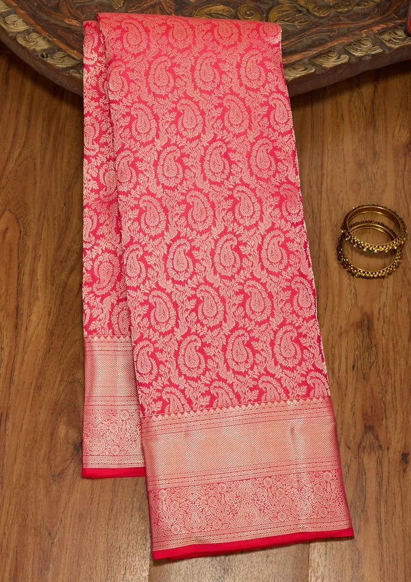 Rani_Pink_Zariwork_Gold_Silk_Silk_Saree