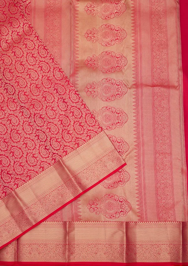 Rani_Pink_Zariwork_Gold_Silk_Silk_Saree