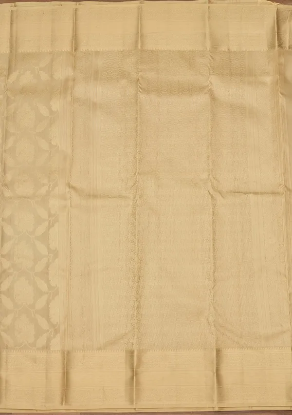 Beige_Zariwork_Gold_Silk_Silk_Saree