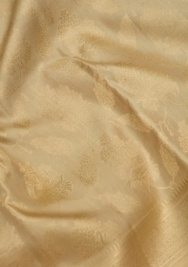 Beige_Zariwork_Gold_Silk_Silk_Saree