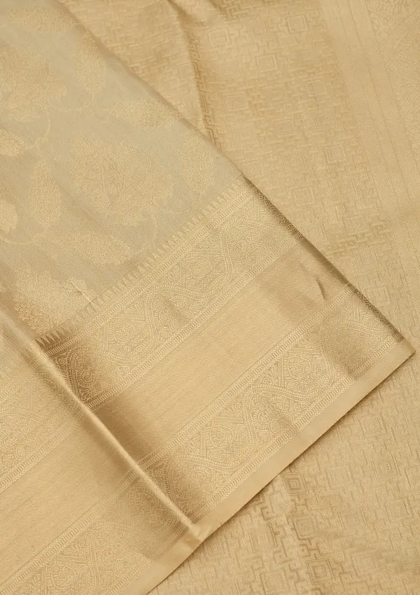 Beige_Zariwork_Gold_Silk_Silk_Saree