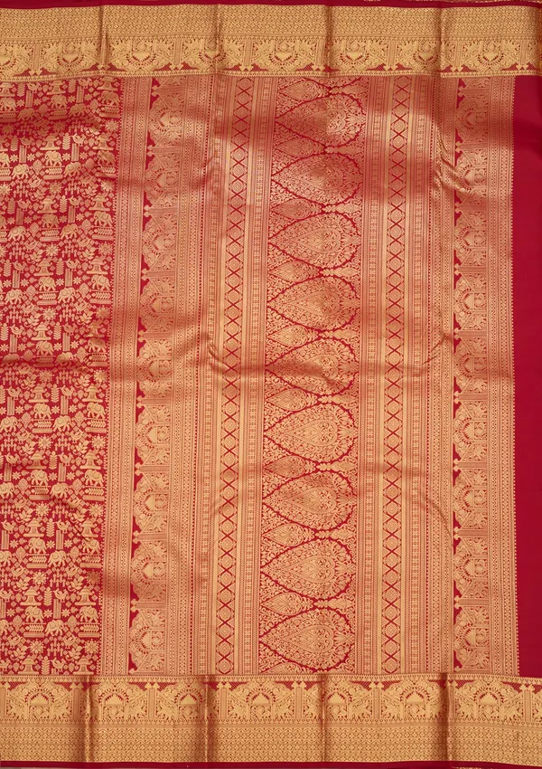 Dark_Maroon_Zariwork_Gold_Silk_Silk_Saree