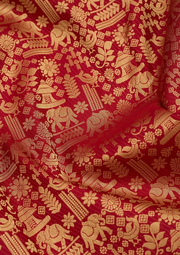 Dark_Maroon_Zariwork_Gold_Silk_Silk_Saree