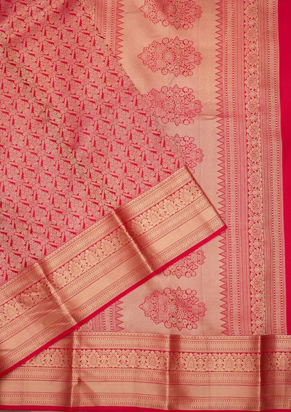 Rani_Pink_Zariwork_Gold_Silk_Silk_Saree