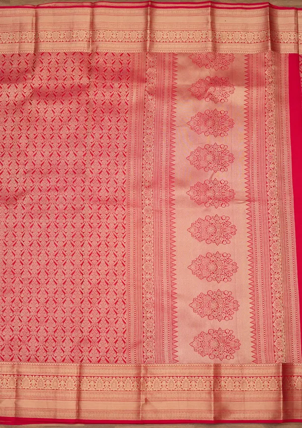 Rani_Pink_Zariwork_Gold_Silk_Silk_Saree