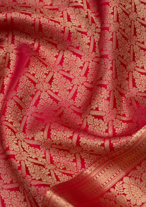 Rani_Pink_Zariwork_Gold_Silk_Silk_Saree