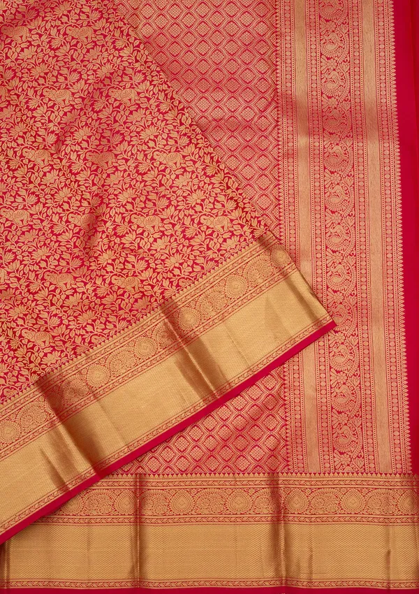 Rani_Pink_Zariwork_Gold_Silk_Silk_Saree