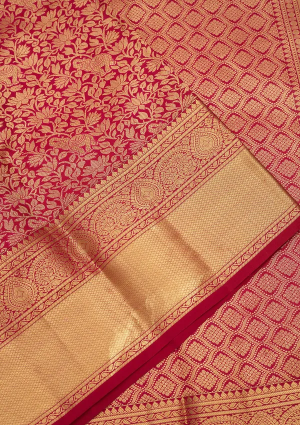 Wine_Zariwork_Gold_Silk_Silk_Saree