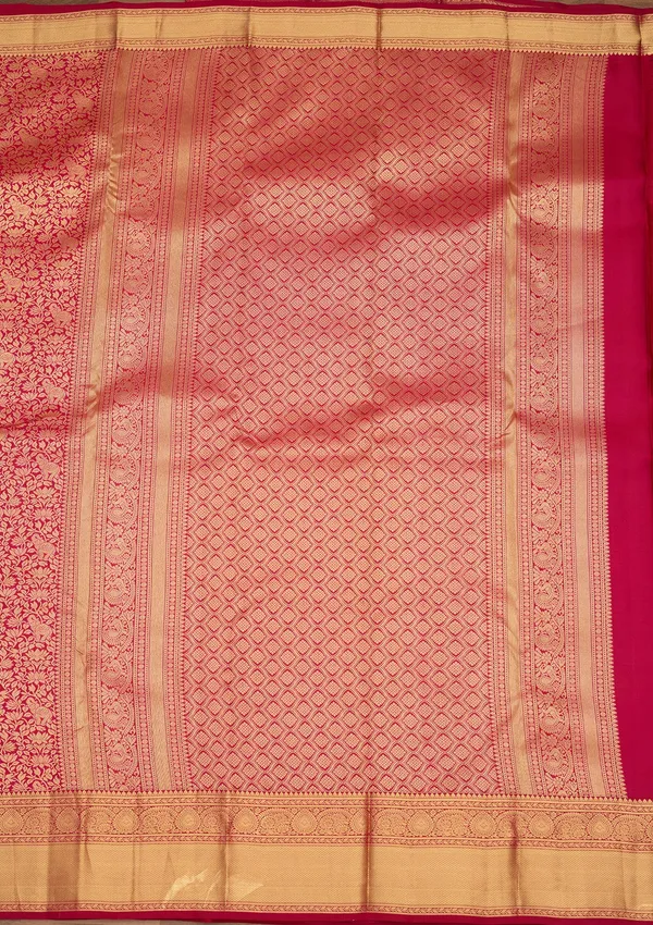 Wine_Zariwork_Gold_Silk_Silk_Saree