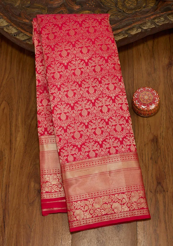 Rani_Pink_Zariwork_Gold_Silk_Silk_Saree