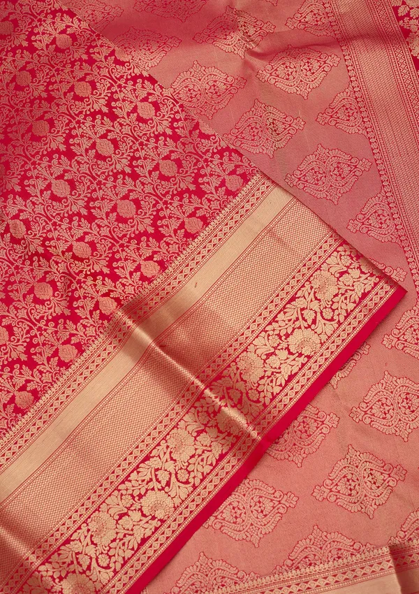 Rani_Pink_Zariwork_Gold_Silk_Silk_Saree