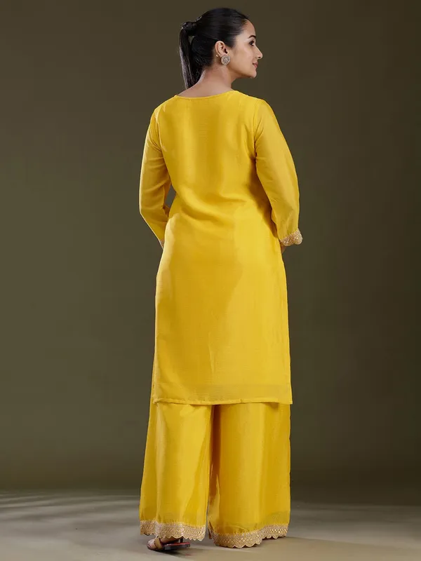 Yellow_Sequins_Soft_Raw_Silk_Readymade_Salwar_Suit
