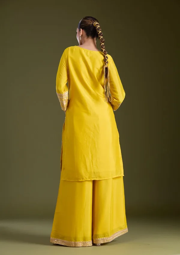 Yellow_Sequins_Soft_Raw_Silk_Readymade_Salwar_Suit