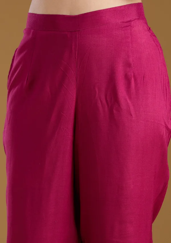 Wine_Cording_Satin_Readymade_Salwar_Suit