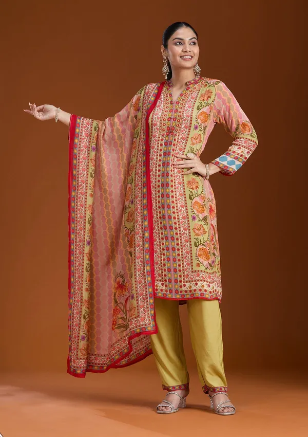 Green_Printed_Crepe_Readymade_Salwar_Suit