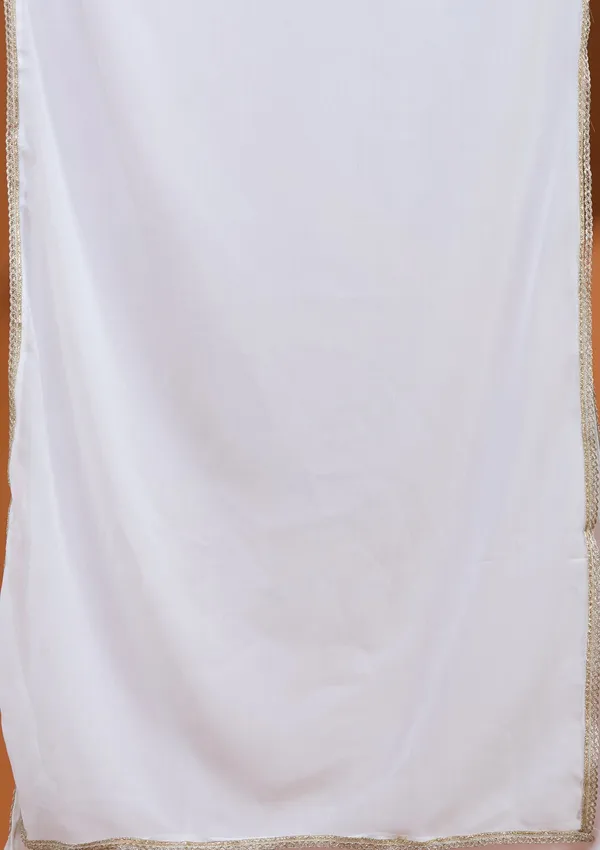White_Threadwork_Georgette_Readymade_Salwar_Suit