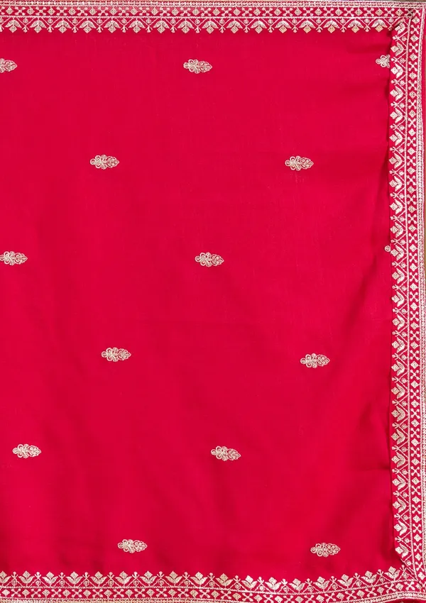 Rani_Pink_Stonework_Silver_Soft_Raw_Silk_Readymade_Salwar_Suit
