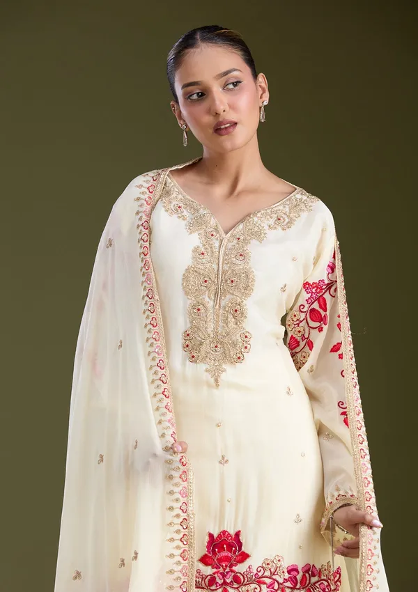 Off_White_Zariwork_Gold_Crepe_Readymade_Salwar_Suit