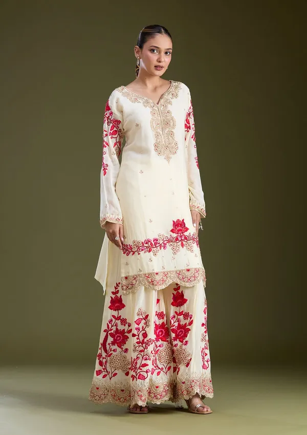 Off_White_Zariwork_Gold_Crepe_Readymade_Salwar_Suit