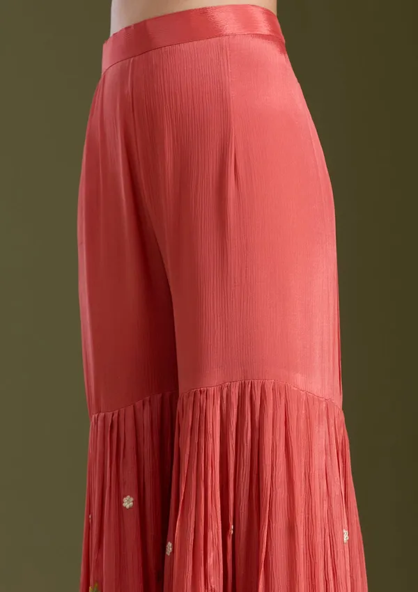 Rust_Threadwork_Crepe_Readymade_Salwar_Suit