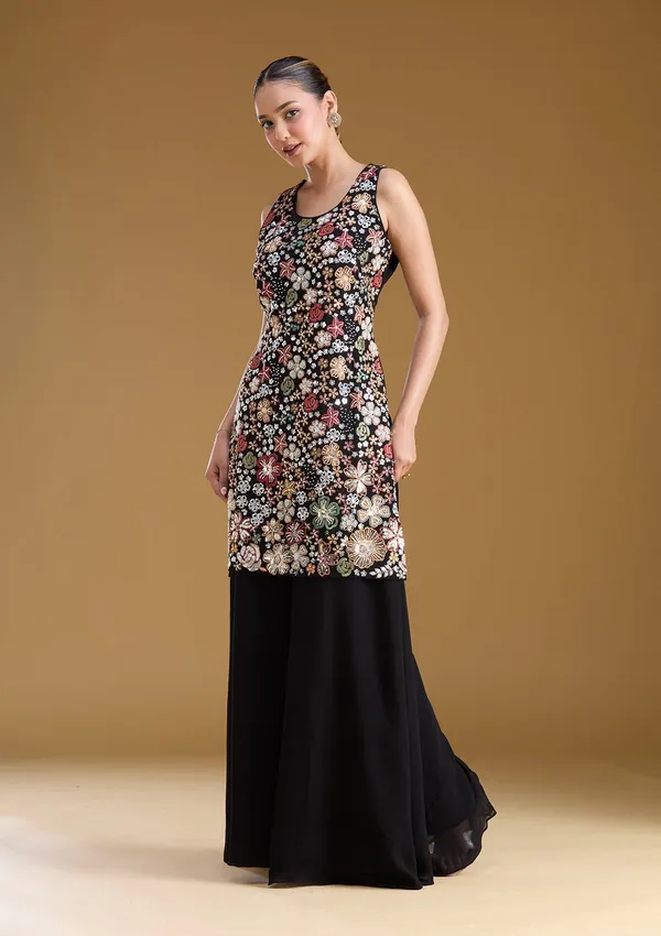 Black_Threadwork_Georgette_Readymade_Salwar_Suit