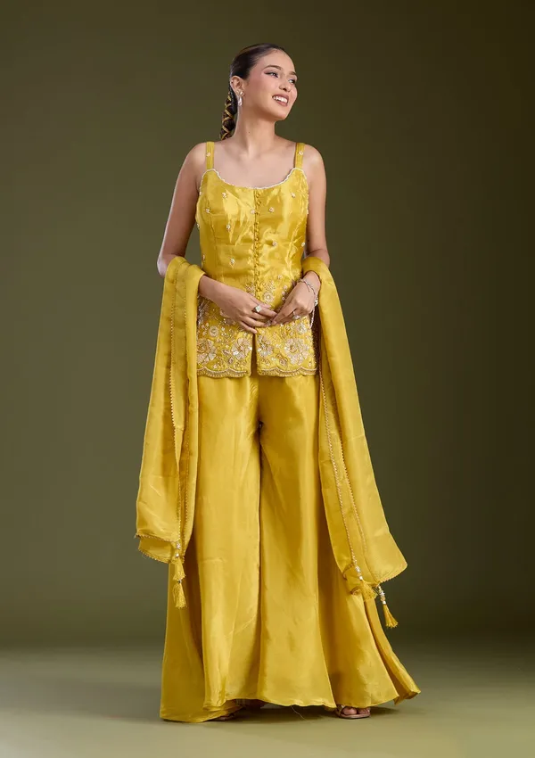 Mustard_Yellow_Threadwork_Satin_Readymade_Salwar_Suit