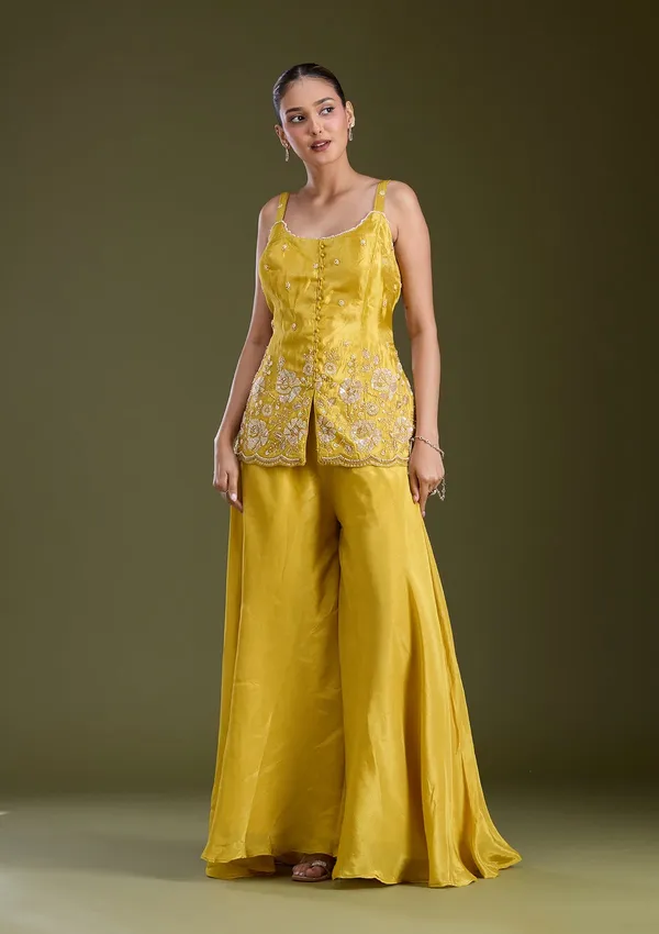 Mustard_Yellow_Threadwork_Satin_Readymade_Salwar_Suit