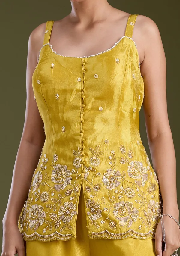 Mustard_Yellow_Threadwork_Satin_Readymade_Salwar_Suit